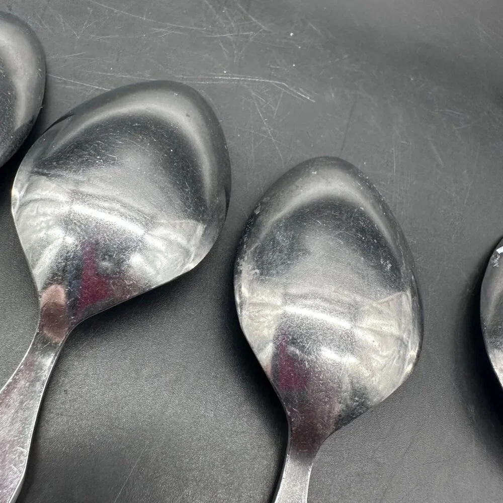 Vtg Tablespoons National Stainless Parma Japan Floral Mid Century Rose Floral - Picture 9 of 10